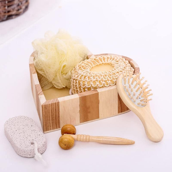 ✨ Premium Wood Bath Tray Set – Your All-in-One Spa Retreat at Home - BAMBOUVELLE