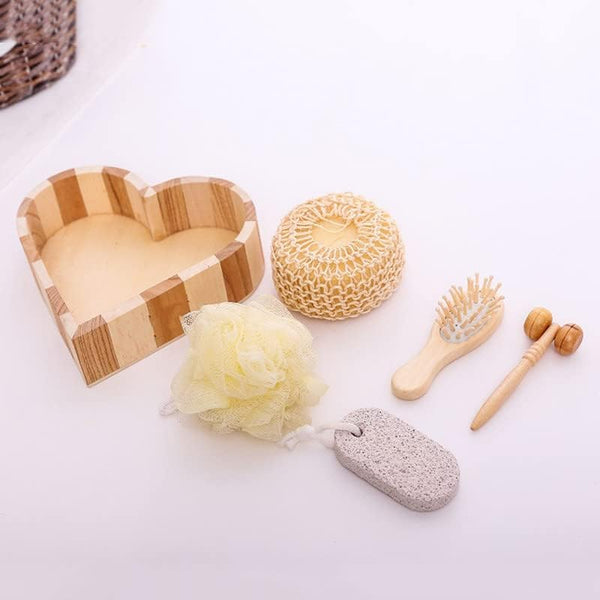 ✨ Premium Wood Bath Tray Set – Your All-in-One Spa Retreat at Home - BAMBOUVELLE